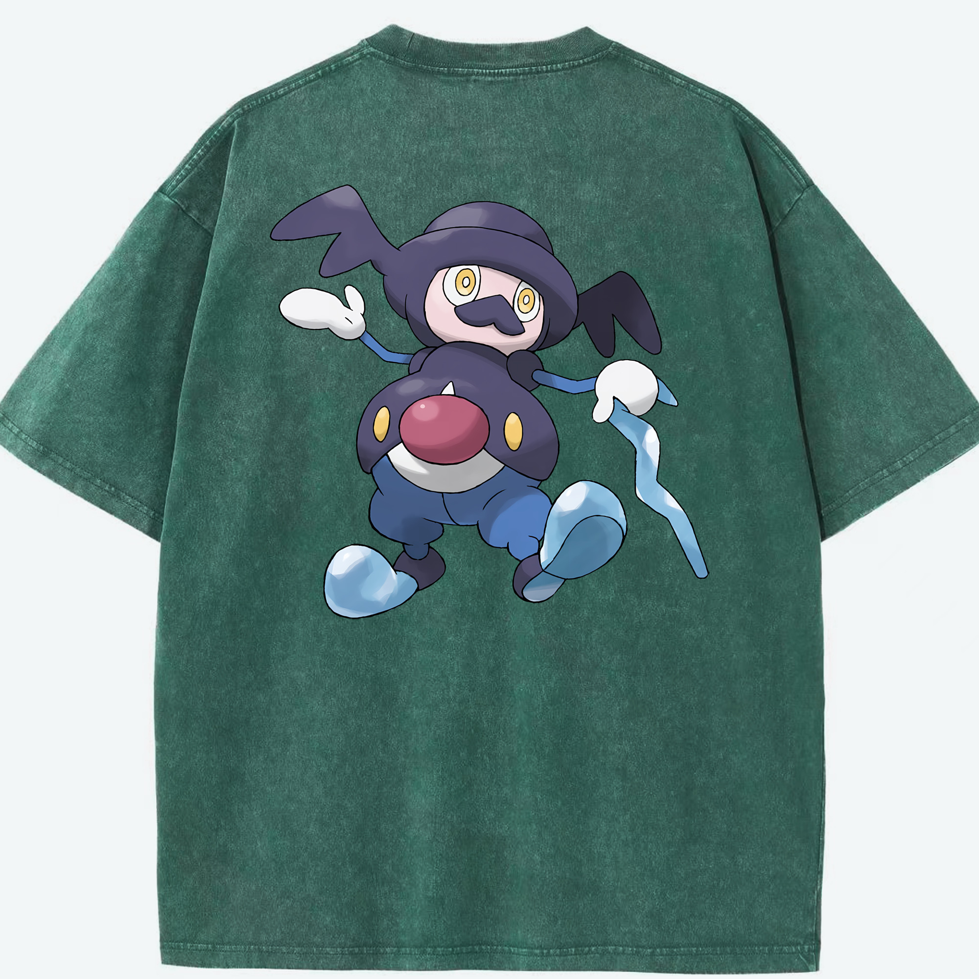 （画像用） ポケットモンスター Pokémon 綿100% ヴィンテージ風 半袖Tシャツ（背面プリント）